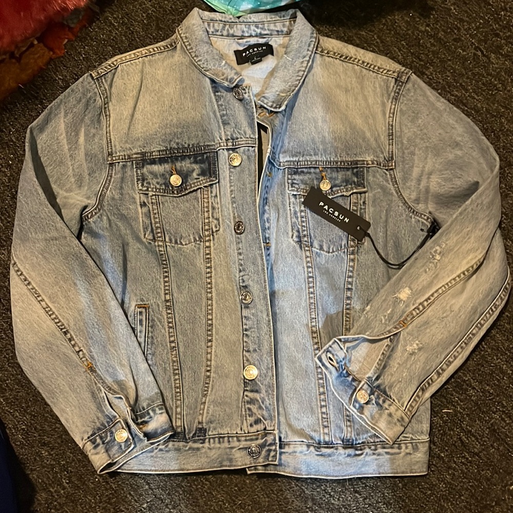 Pacsun American flag denim jacket